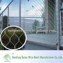 ferruled steel cable mesh for security